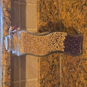Vintage dried beans decor